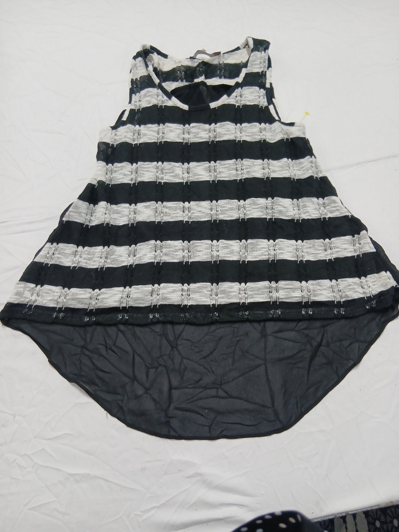 Sugar Lips Black and White Striped Dress