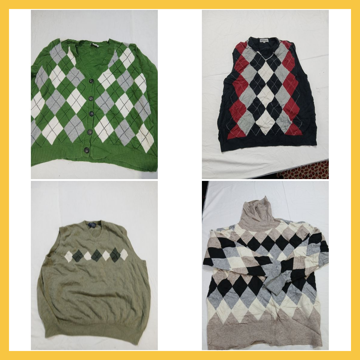 Argyle Chic Bundle: d&co, Le Chateau & More Sweate..