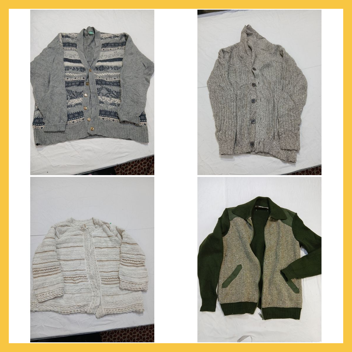 Sanft genutztes Cardigan-Bündel - Shetland, Hechte..