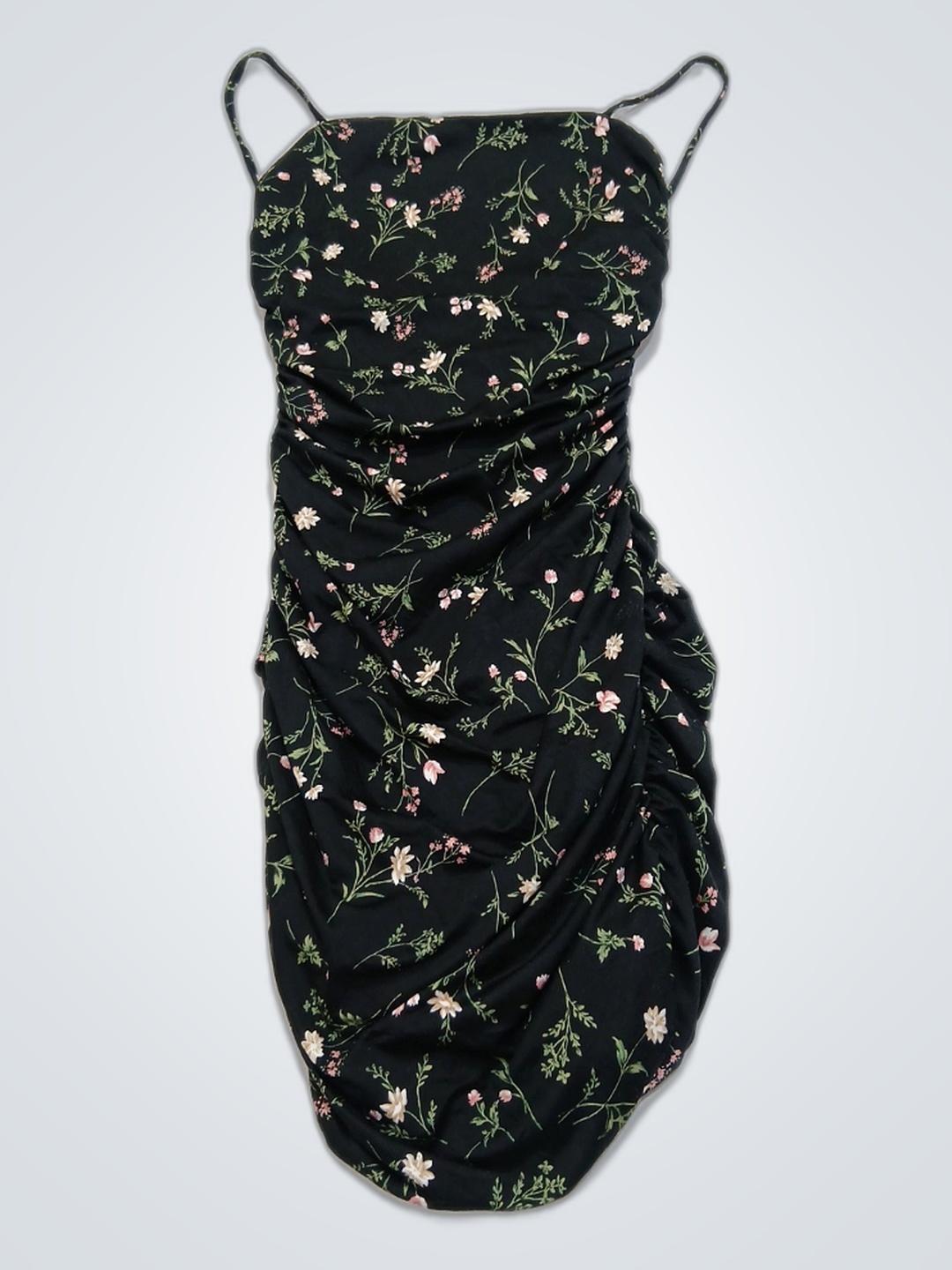 Vestido Floral Preto