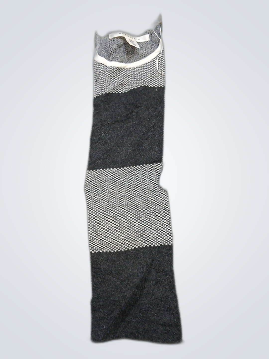 Max Studio Black and White Patchwork Sweater