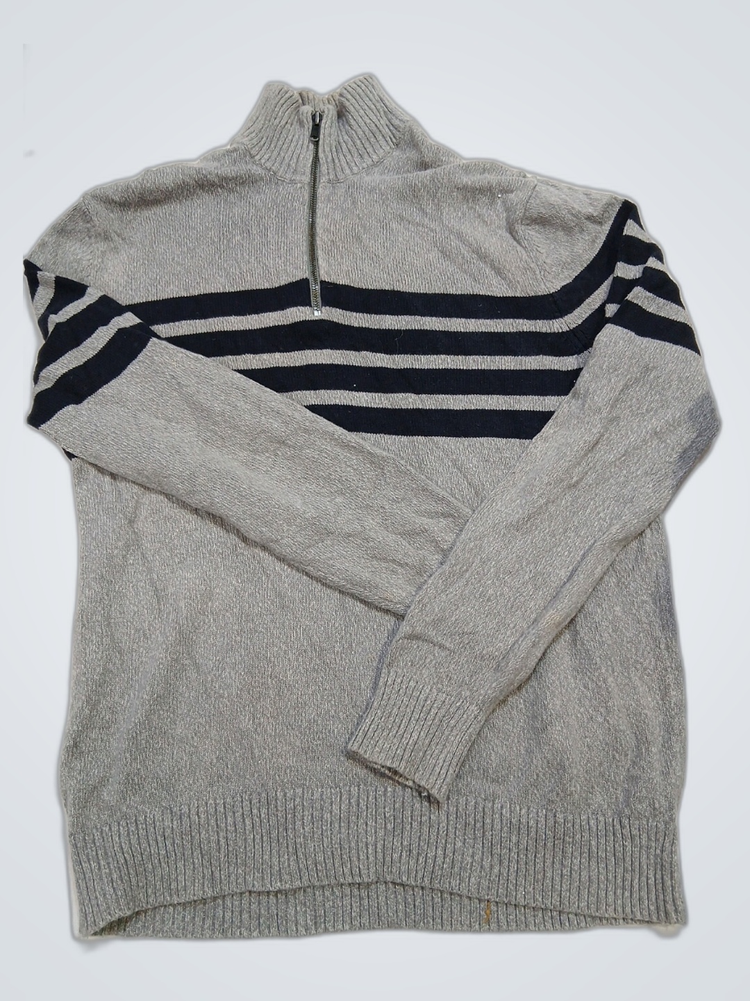 Gap Gray Striped Sweater