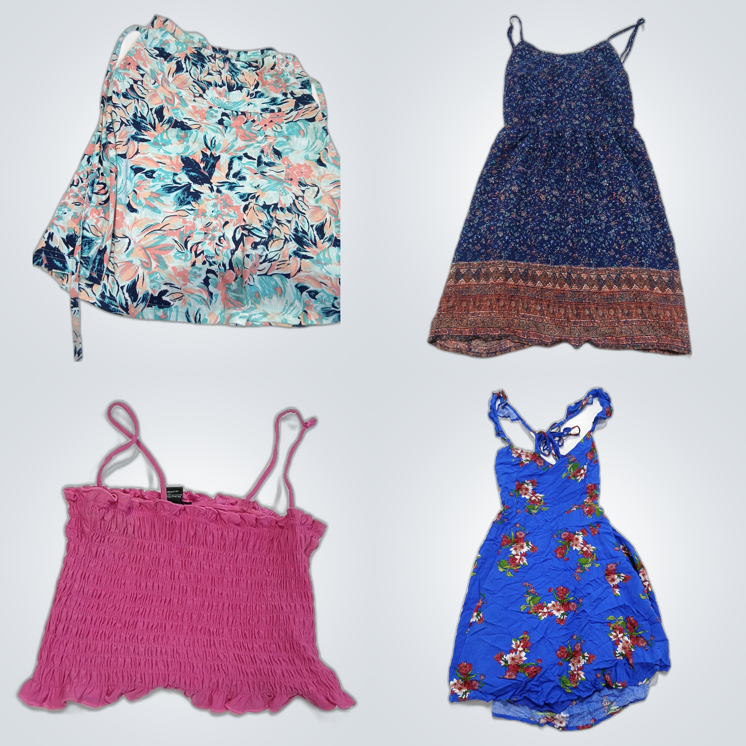 ヴィンテージシックバンドル：H&M、Lulus、Forever 21などのフローラルドレス＆トップス