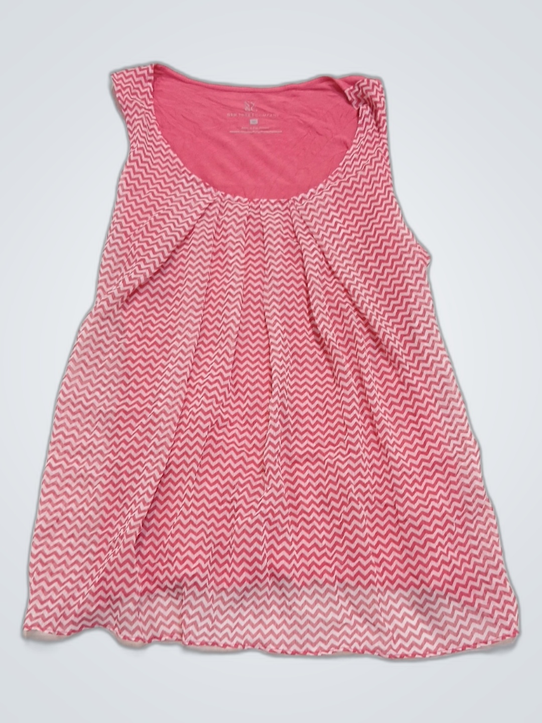 Pink Chevron Tank Top