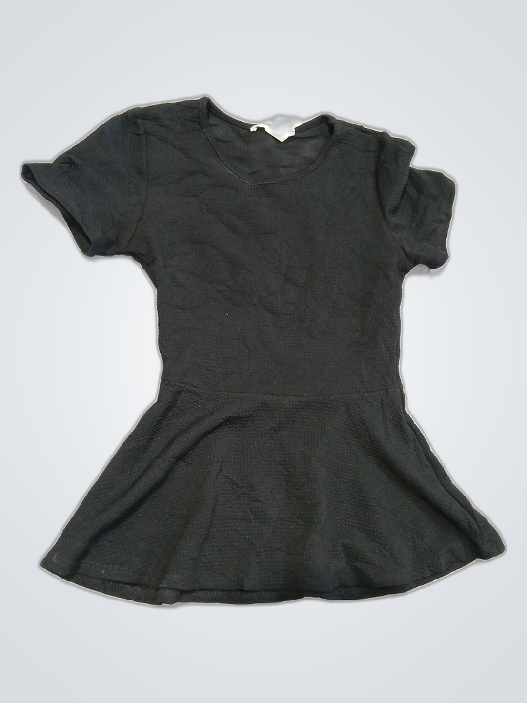 Black Short-Sleeve Dress