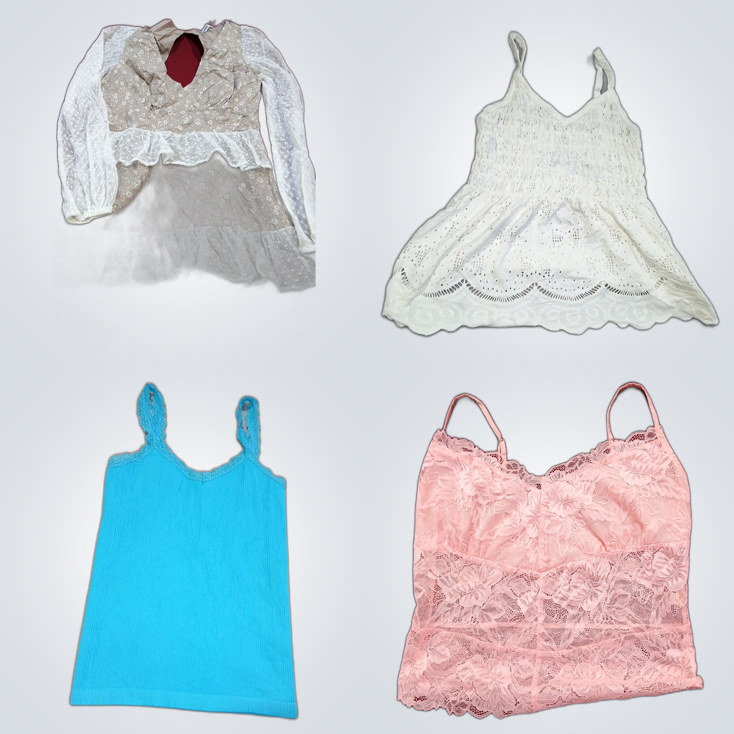 Ensemble Robe et Haut en Dentelle pour Femmes Soci..