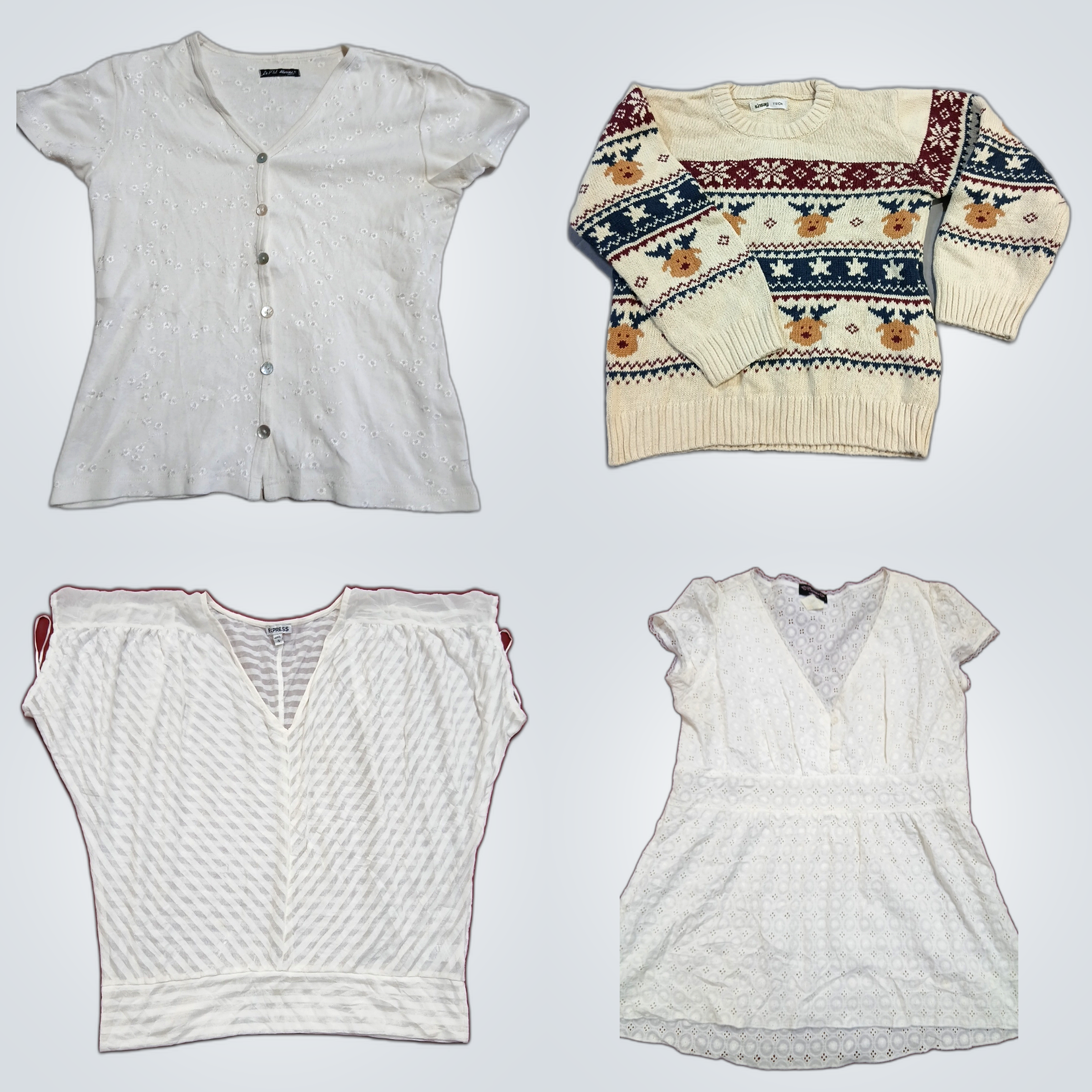 Designer Bundle: 10 Pc Women's Tops & Sweaters fro..