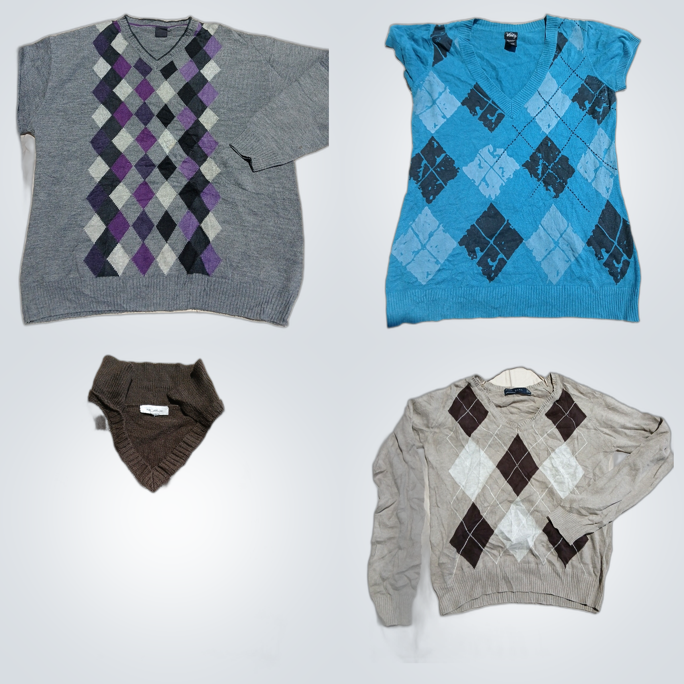 Argyle Sweater Bundle - 10 Piece Vanity, Zara, Doc..