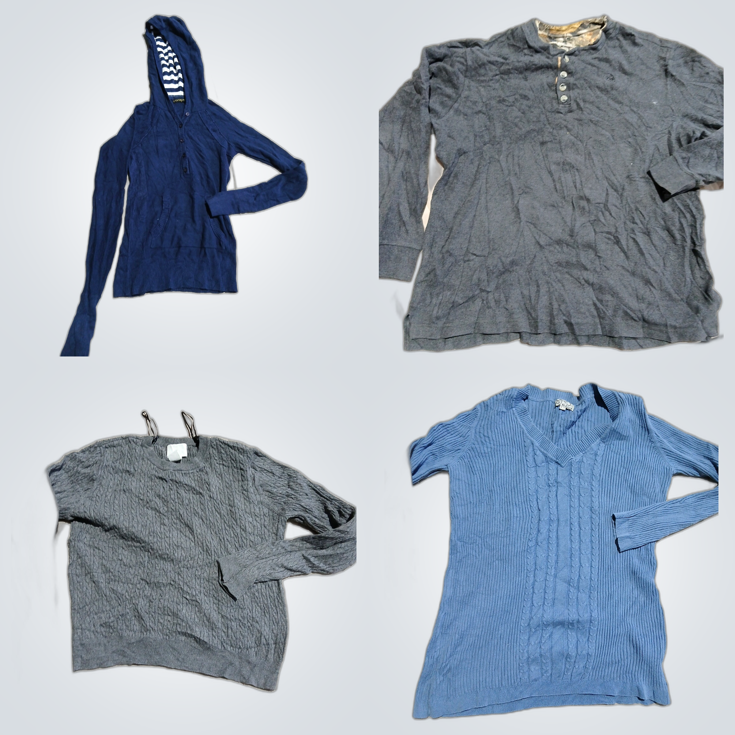 Guess, Hollister & More Sweater & Shirt Bundle