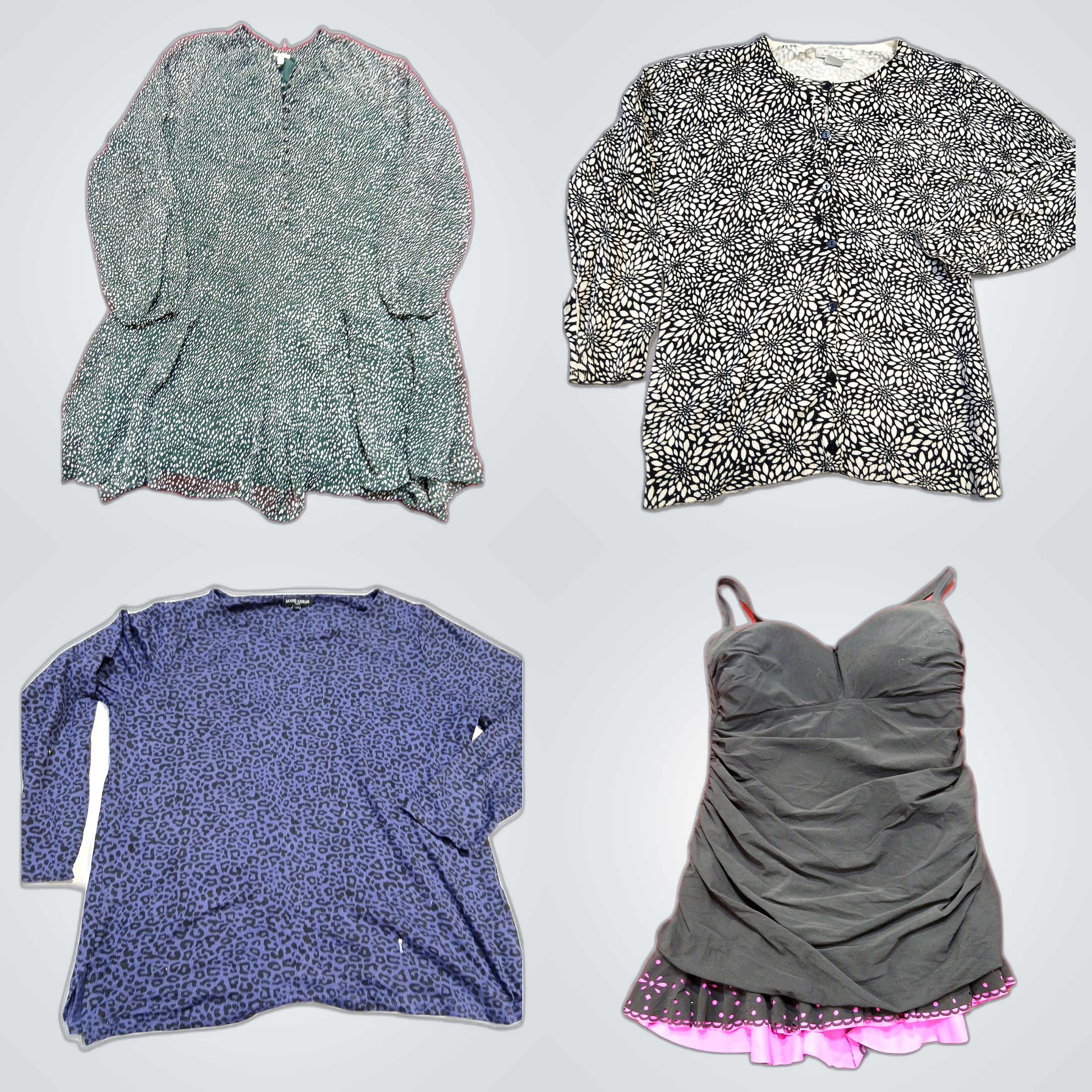 Designer Bundle: 10 Pc Mix of Dresses, Tops & Swea..