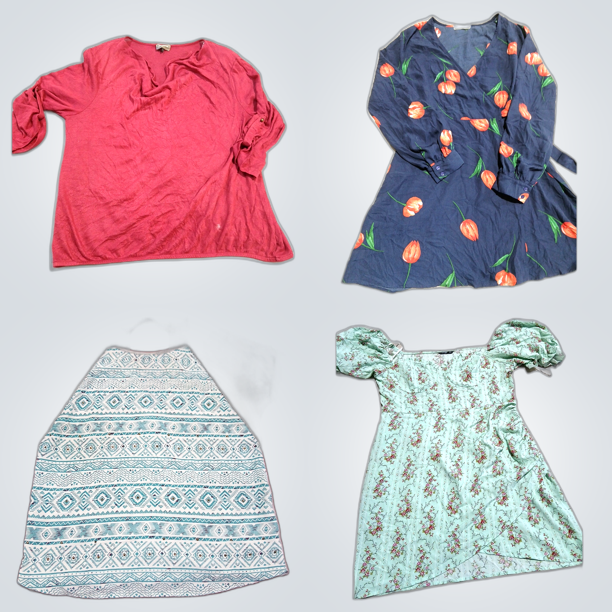 Pacchetto Designer & Trendy: 10 Pezzi Misti di Top..