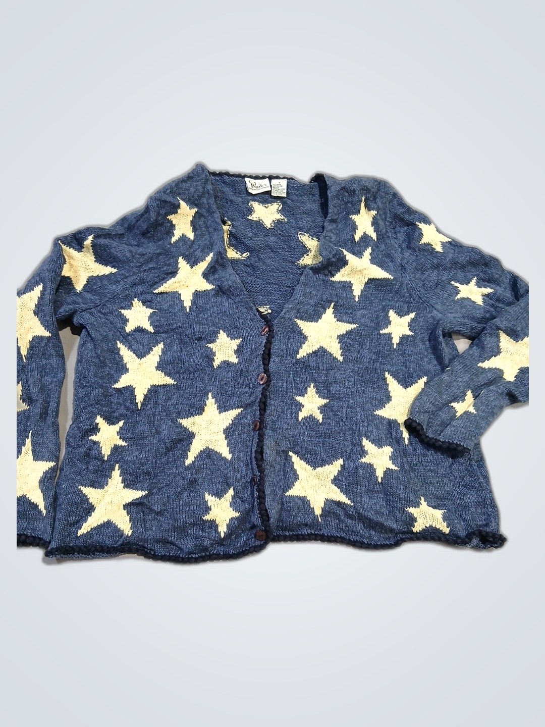 Star Pattern Knit Cardigan
