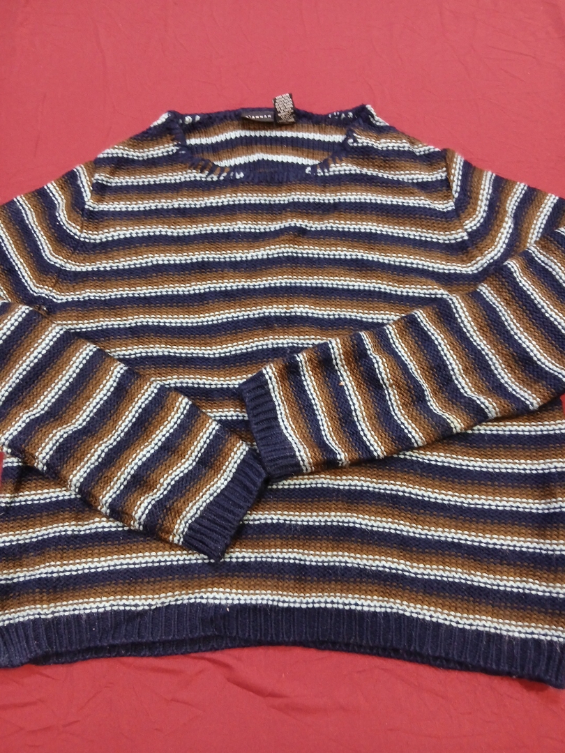 D'ANNAH Gestreifter Strickpullover