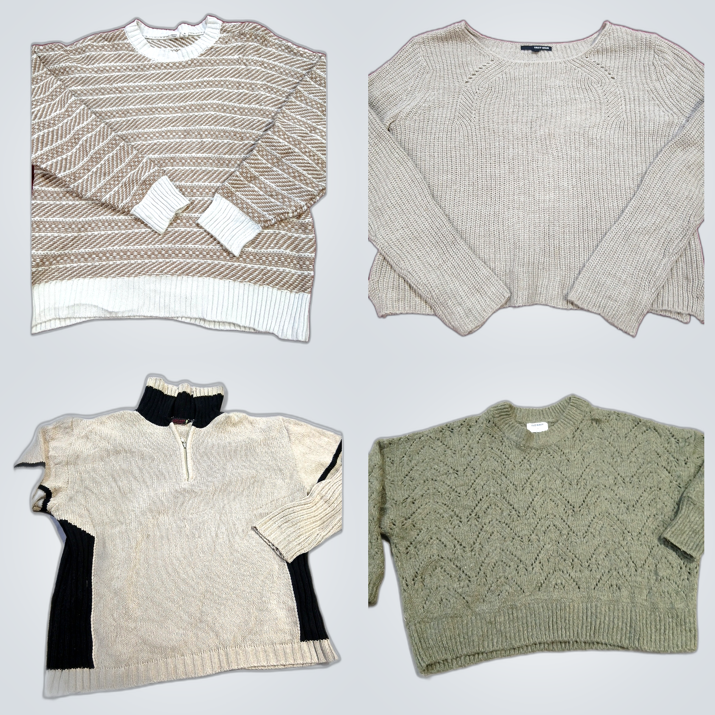 Pacote de Moda Usada Levemente: 10 Peças de Cardig..