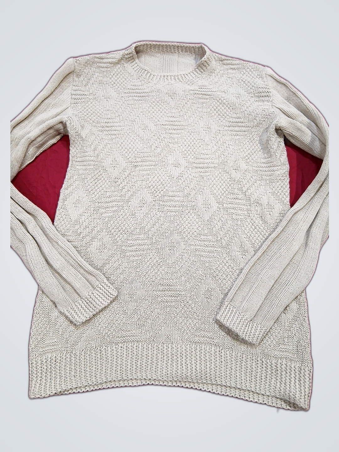 Pull en tricot blanc