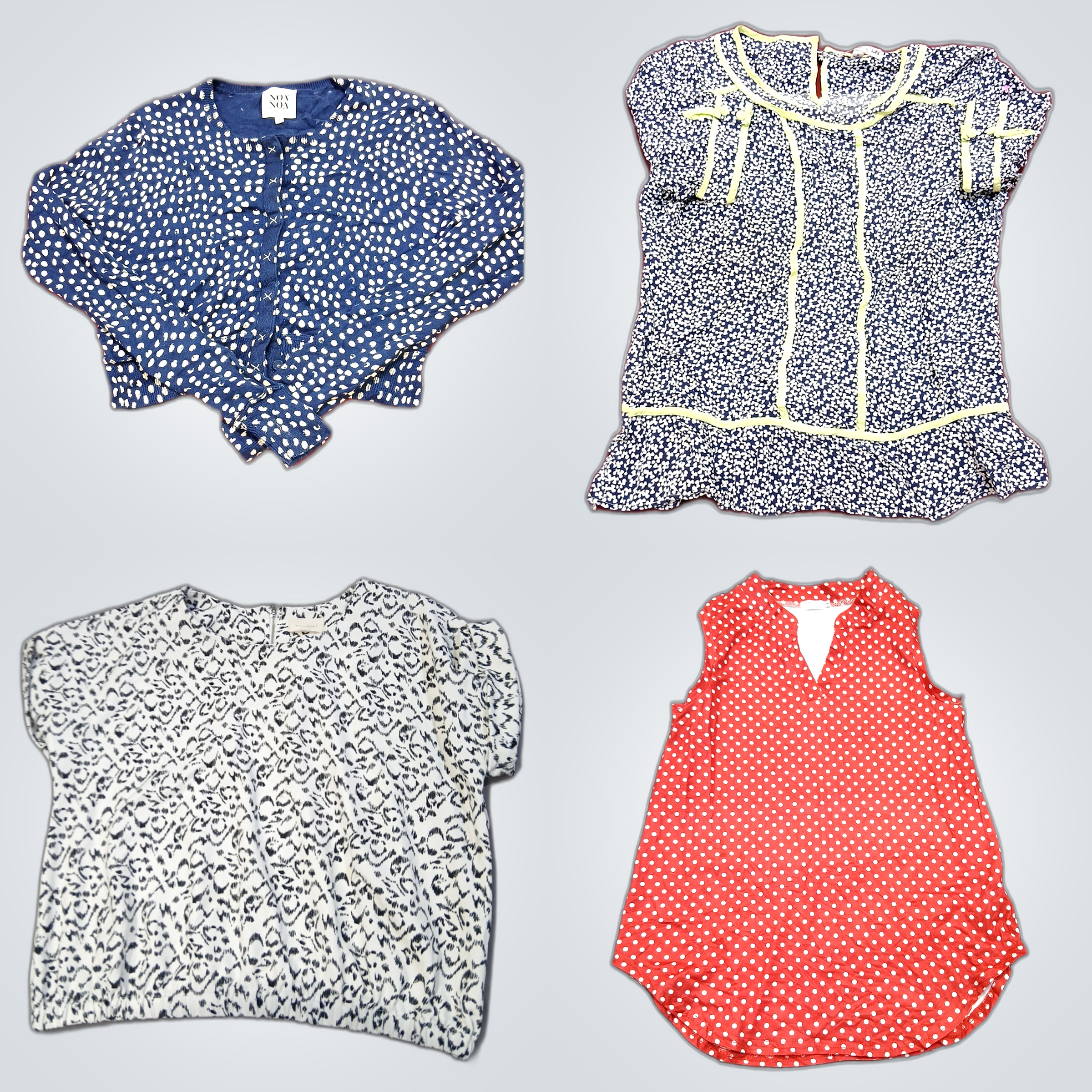 Pacote de Blusas com Poá e Estampadas - Noa Noa, P..