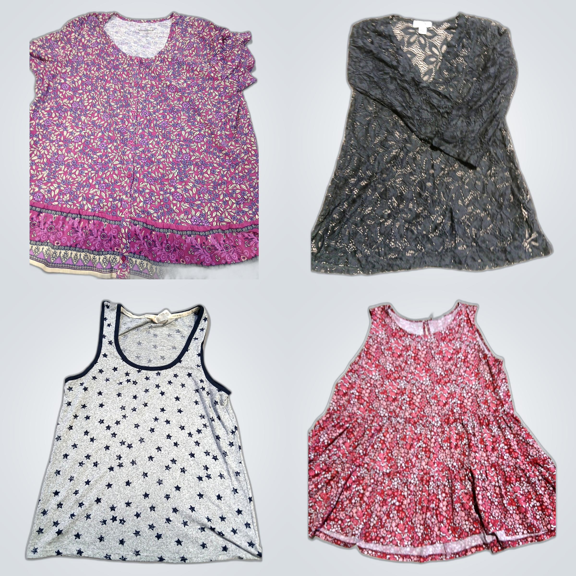 Pacote Valdi & LuLaRoe: 10 peças de blusas de rend..