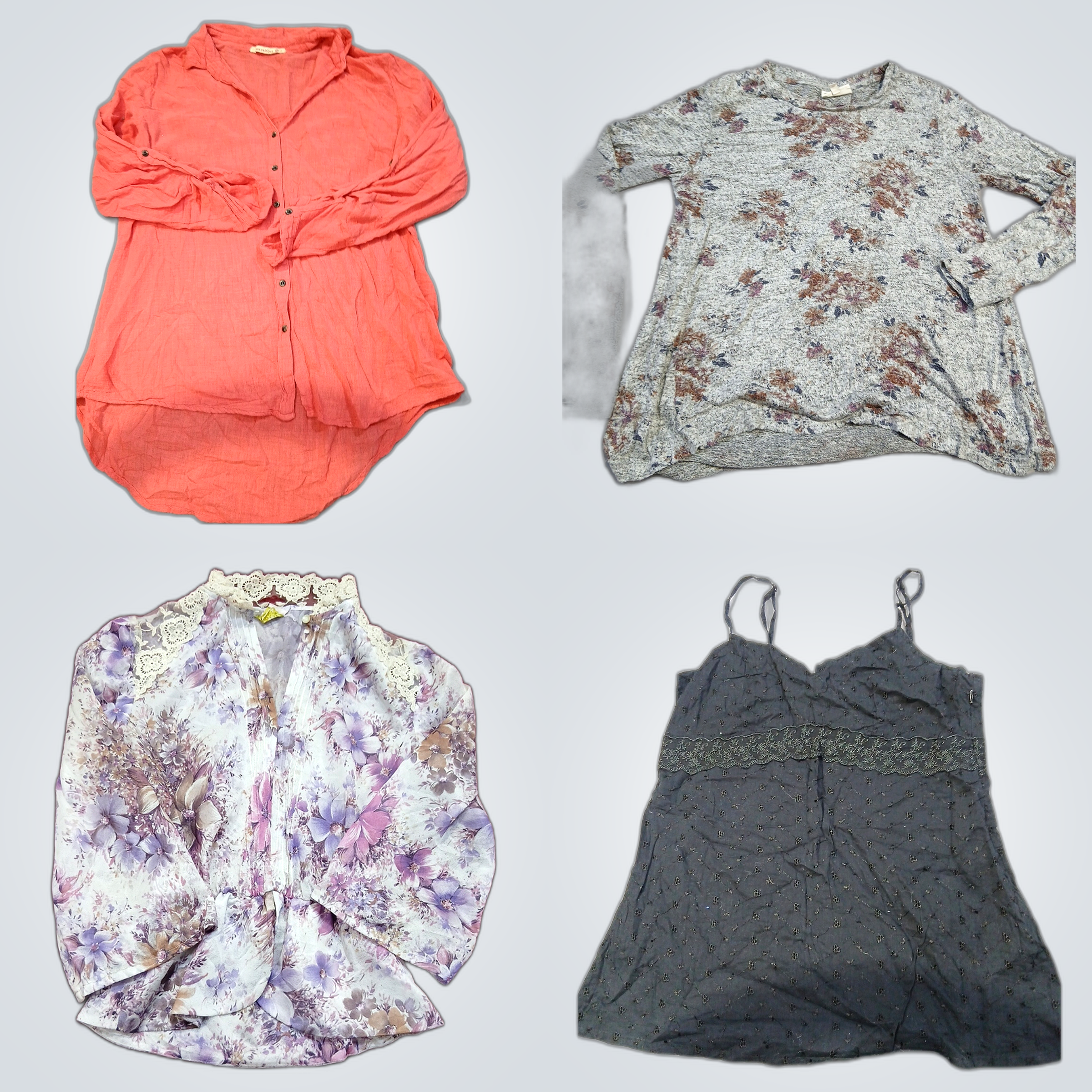 Manga Zara Pacote 10 Peças Moda Feminina Mistura L..