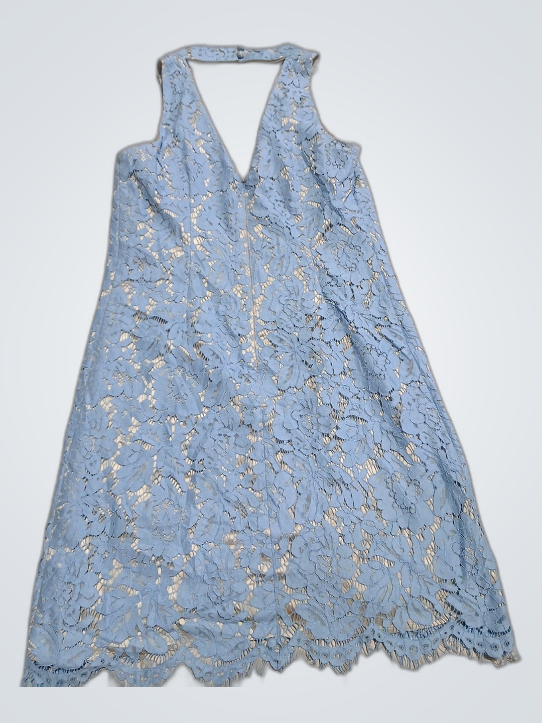 Robe en dentelle bleue