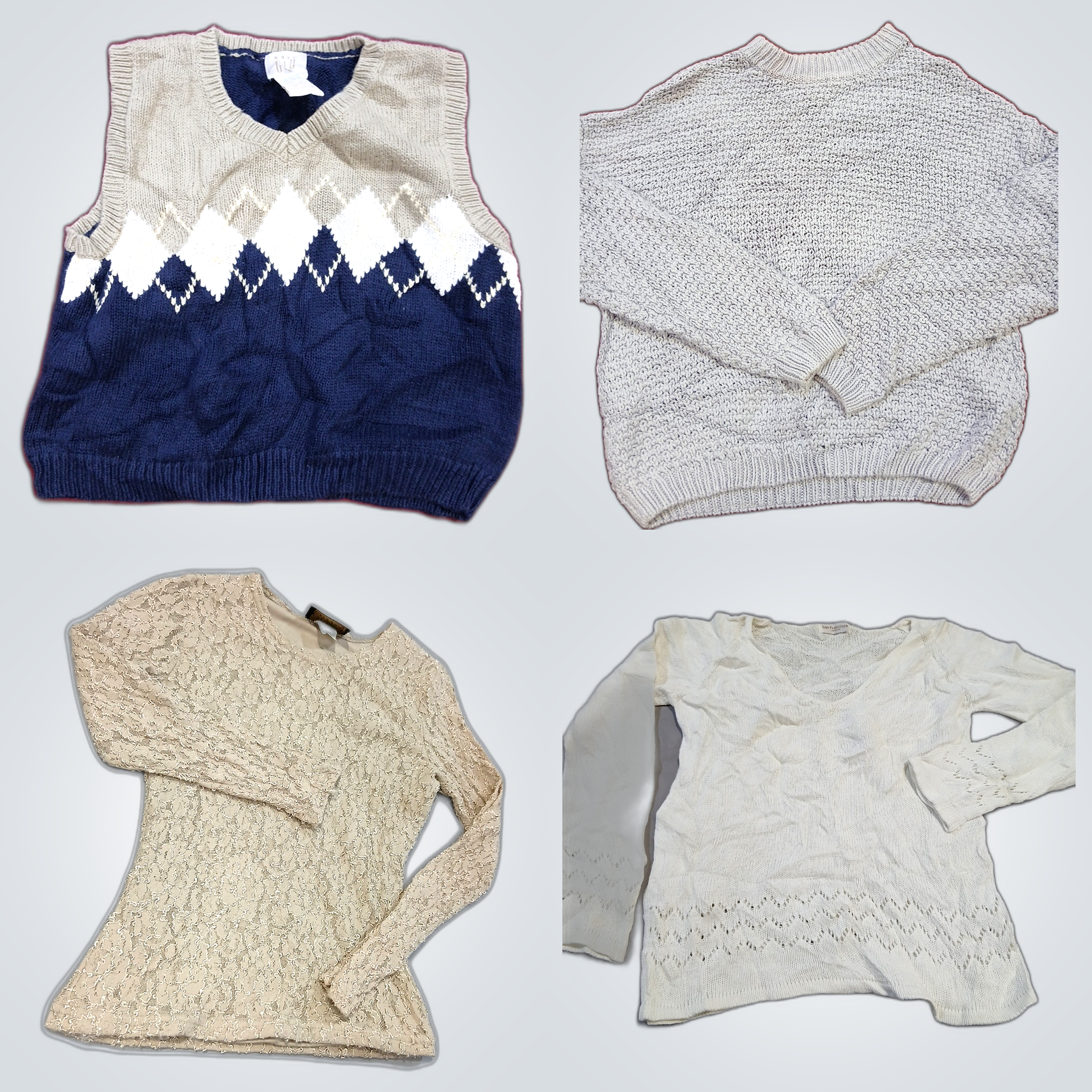 Ensemble de pull et cardigan légèrement utilisé - ..