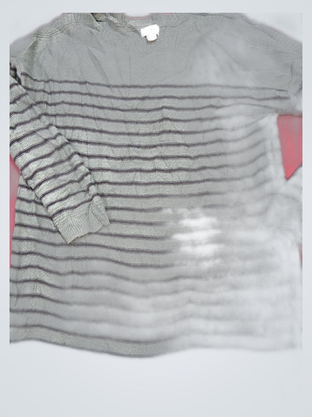 Old Navy Gray Striped Sweater