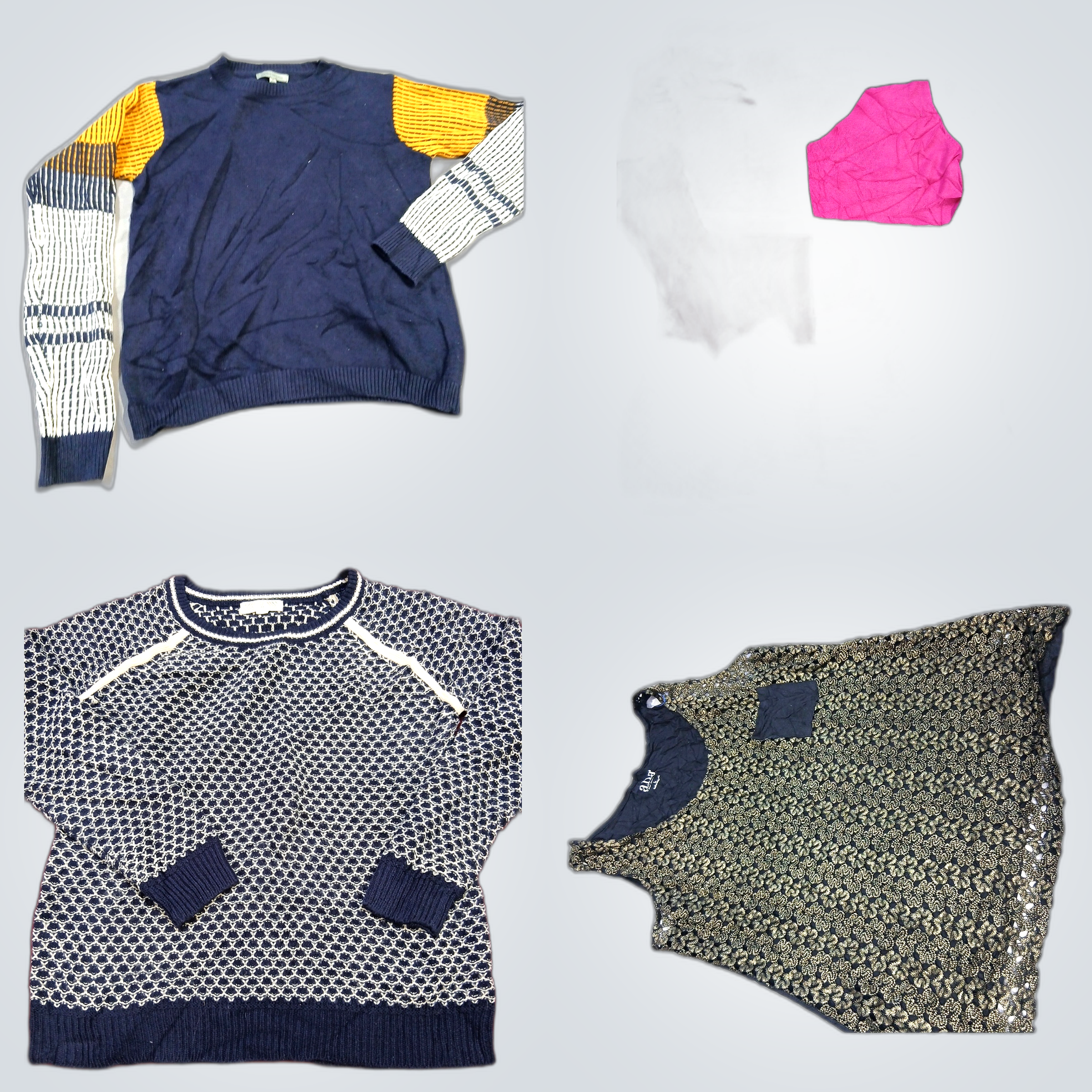 やさしく使用されたファッションバンドル：Blue Harbour、Pink Rose、SHEINなど..