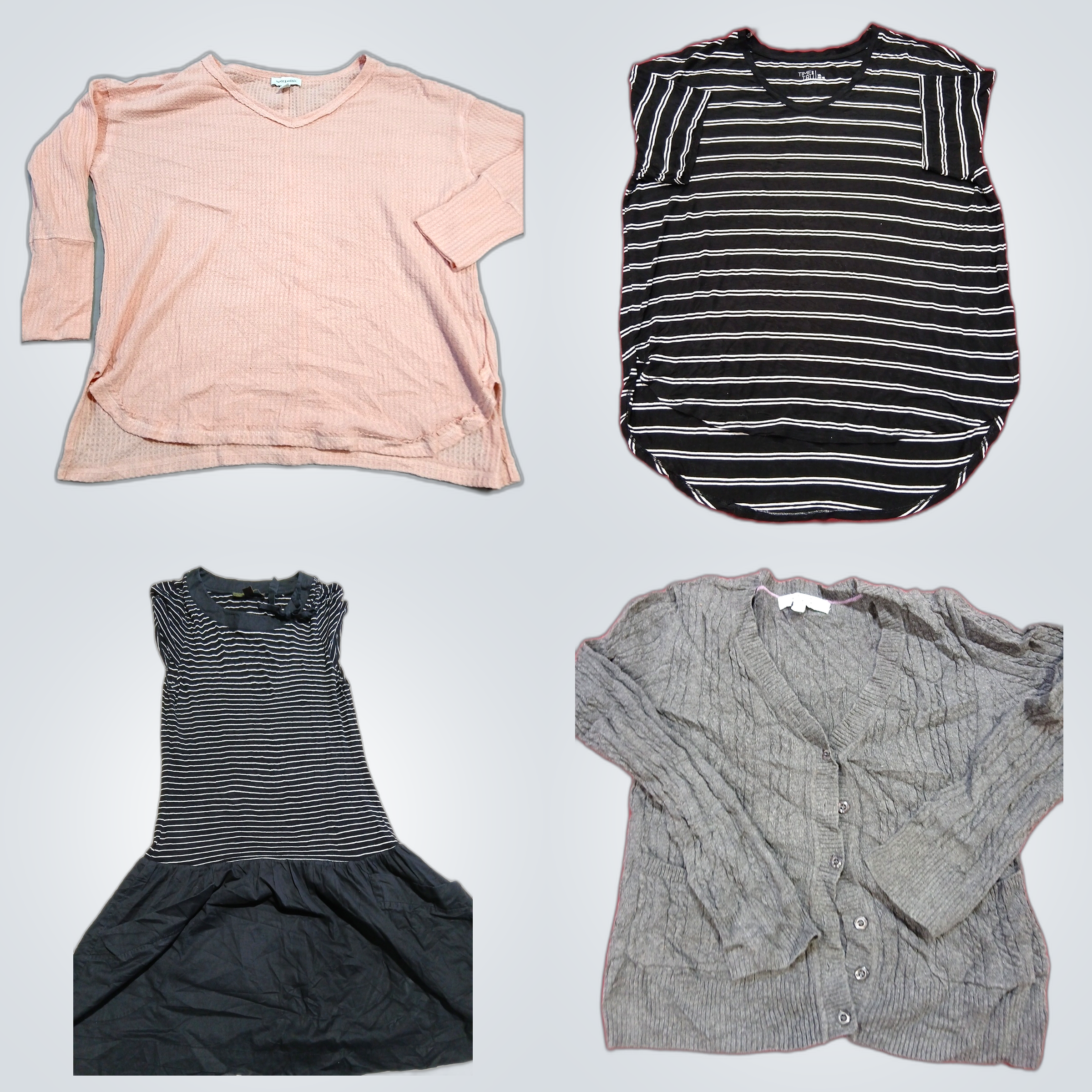 Designer Bundle: 10 Pc Mix aus gestreiften T-Shirt..