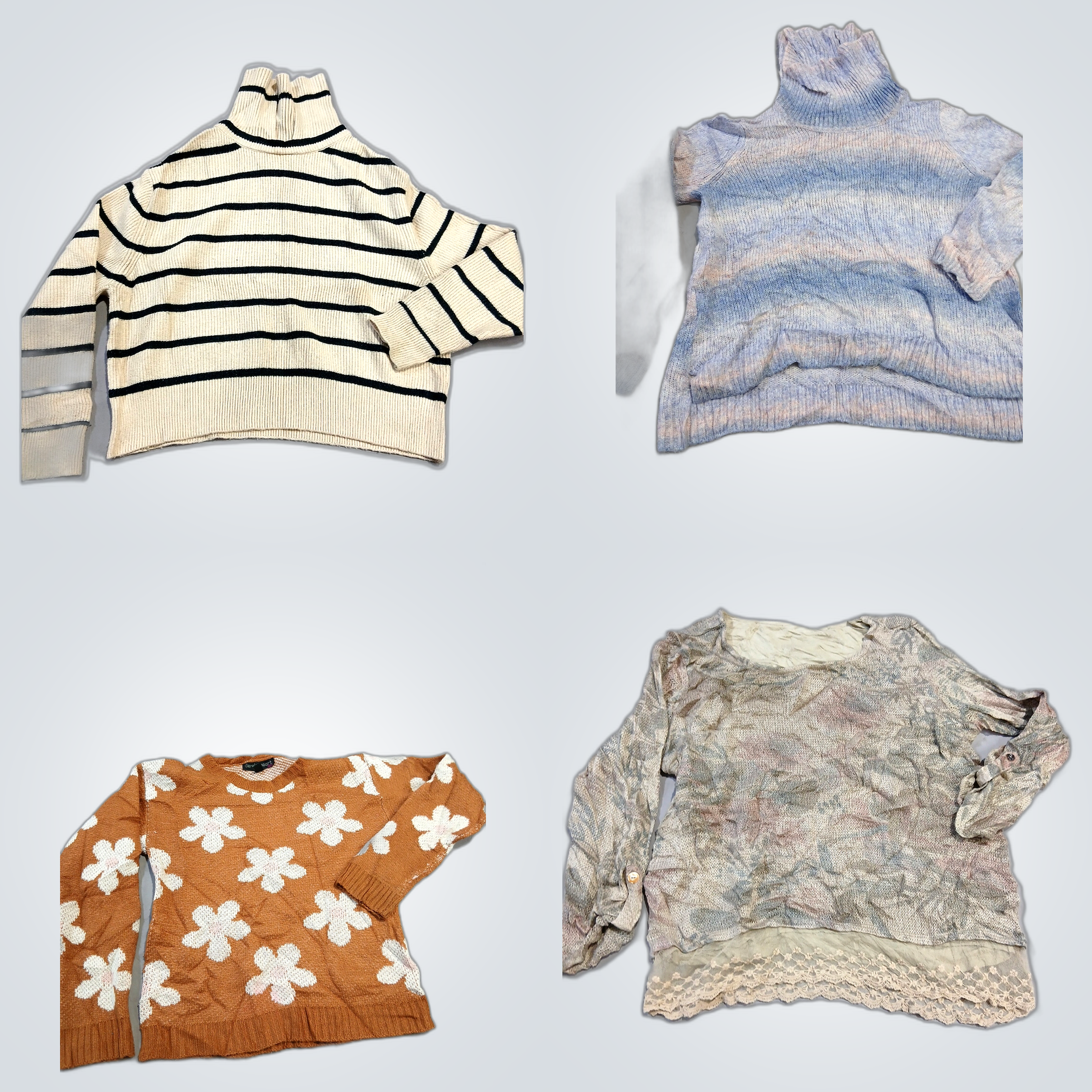 ファッションバンドル：アメリカンラグ、レインブライアント、コールドウォータークリークのトップスとセー..