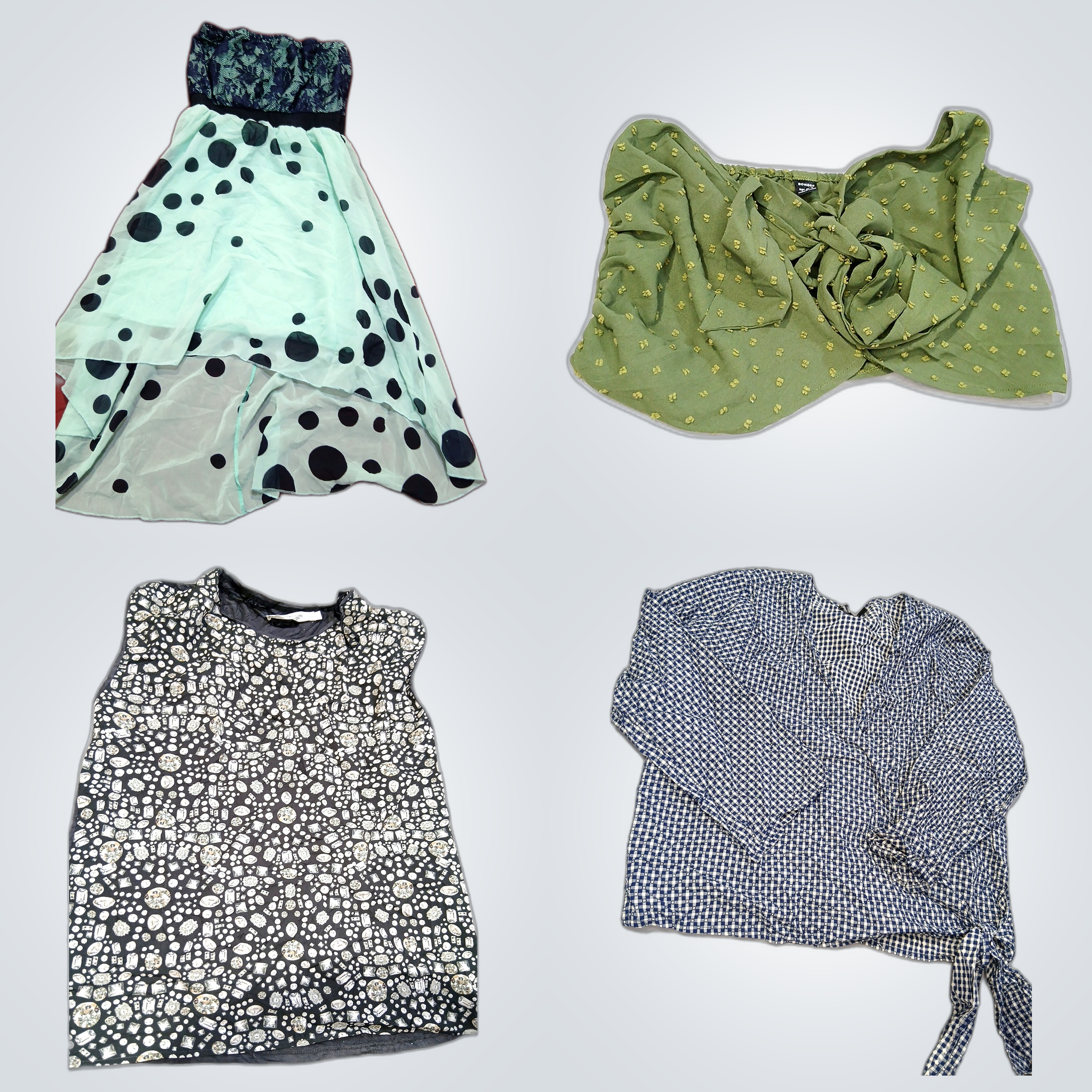 Polka Dot Bluse Bundle W5 Junona Madewell Bedruckt..