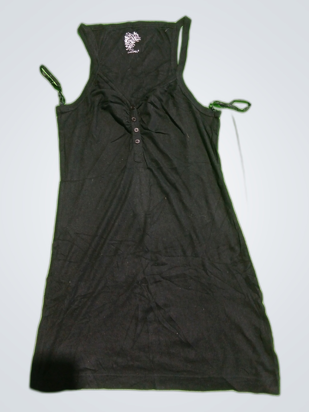 Abito con collo halter in cicoria