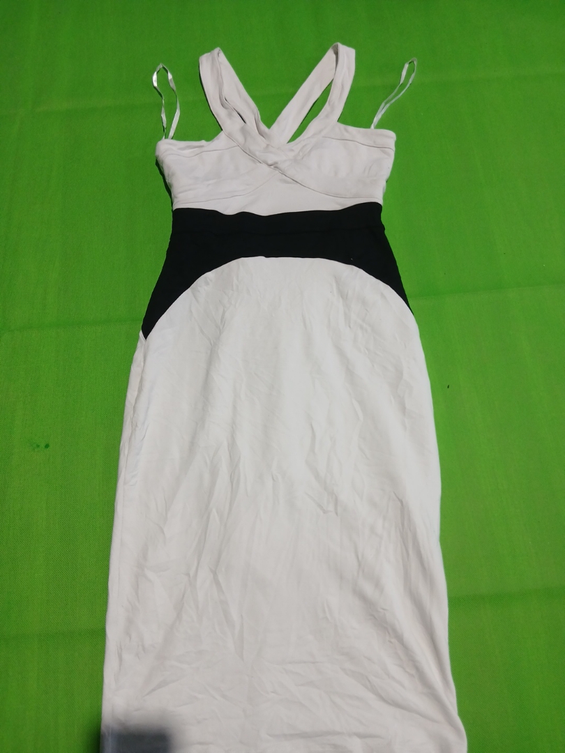 Vestido Bebe Branco e Preto