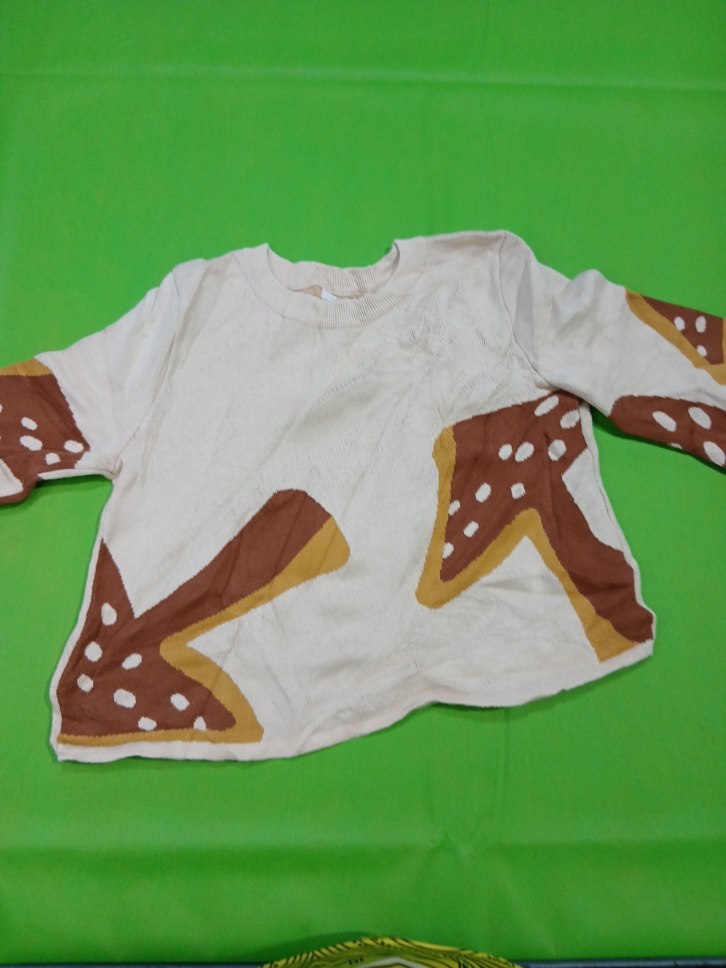 Maglione a maniche lunghe con design di funghi