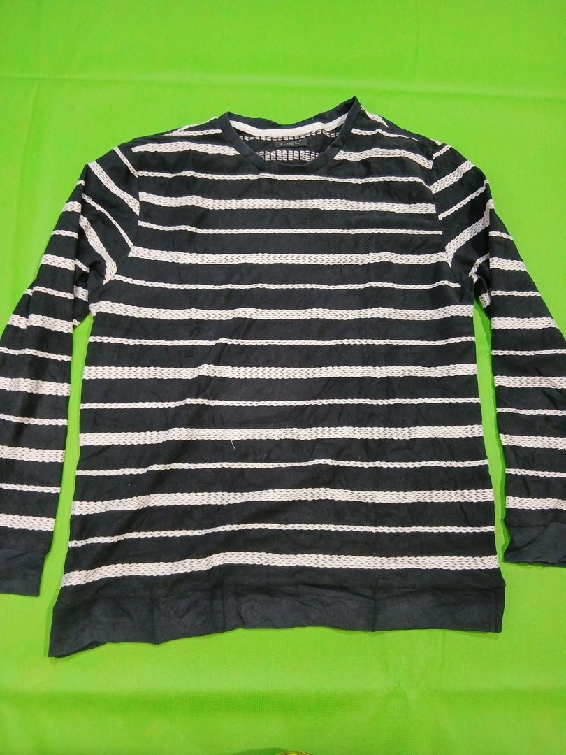 Camisa de Manga Longa Listrada Zara Man