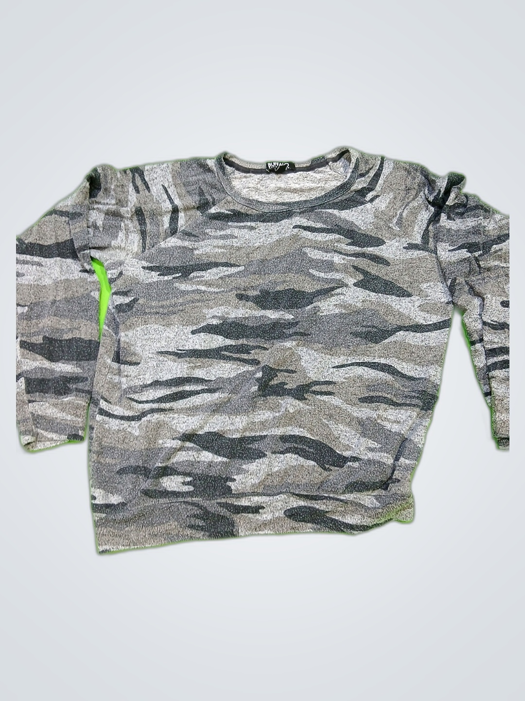 Buffalo David Bitton Graues Camouflage Sweatshirt