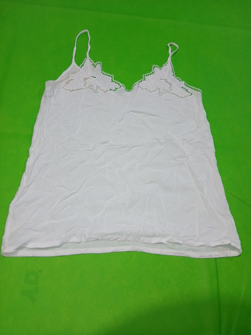 White Lace Trim Camisole