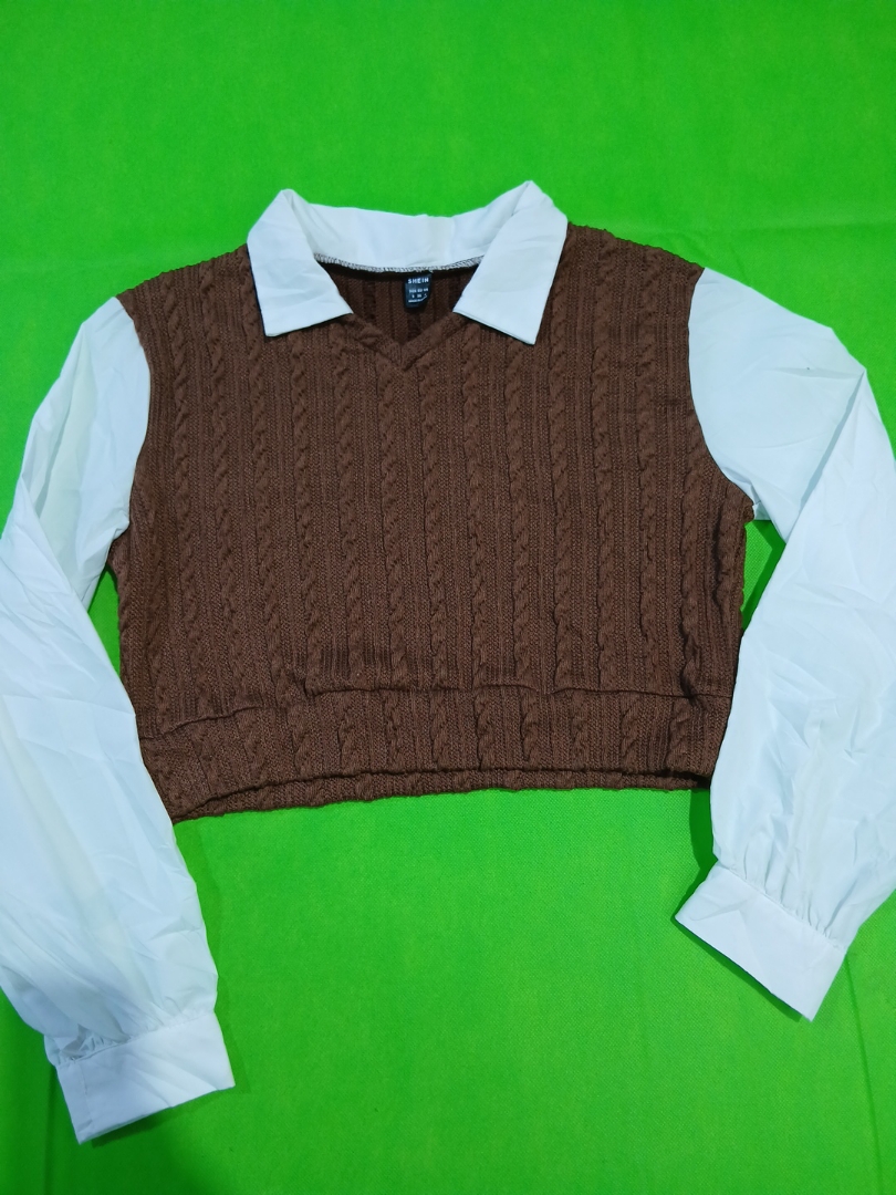 SHEIN Verkürzter Strick-Cardigan