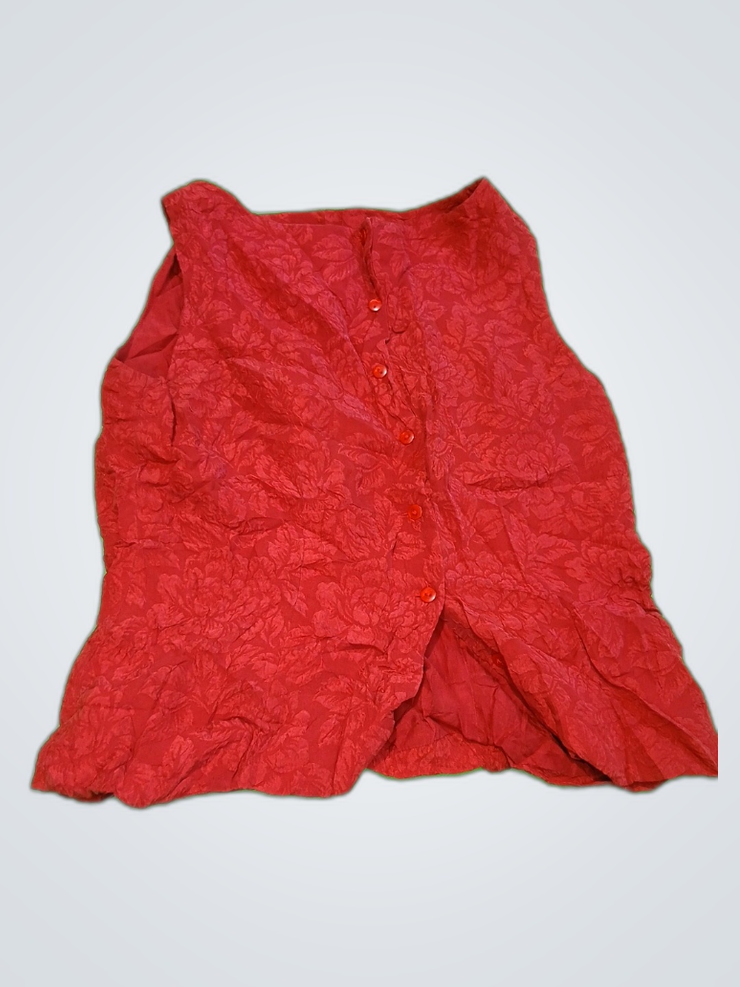 Rotes ärmelloses Oberteil