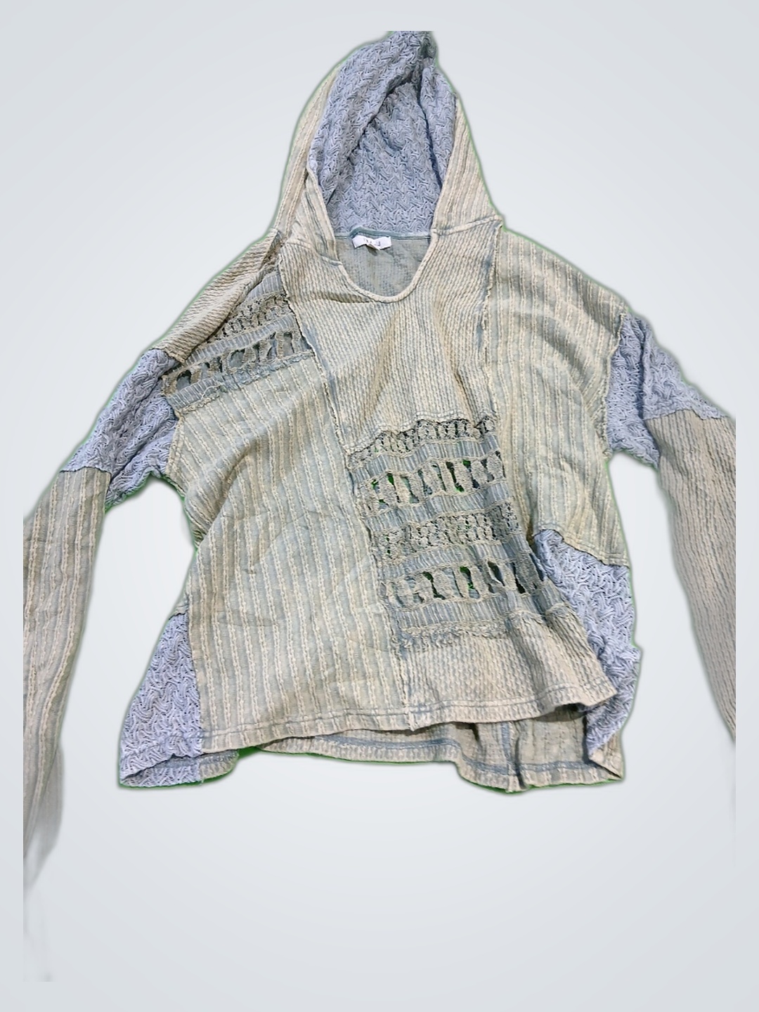 Oli & Hali Gray Cropped Hoodie