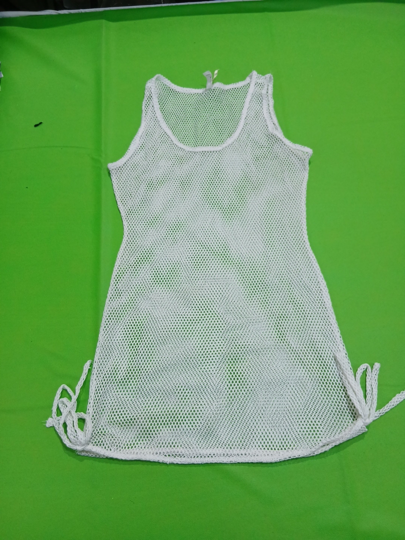 White Mesh Tank Top