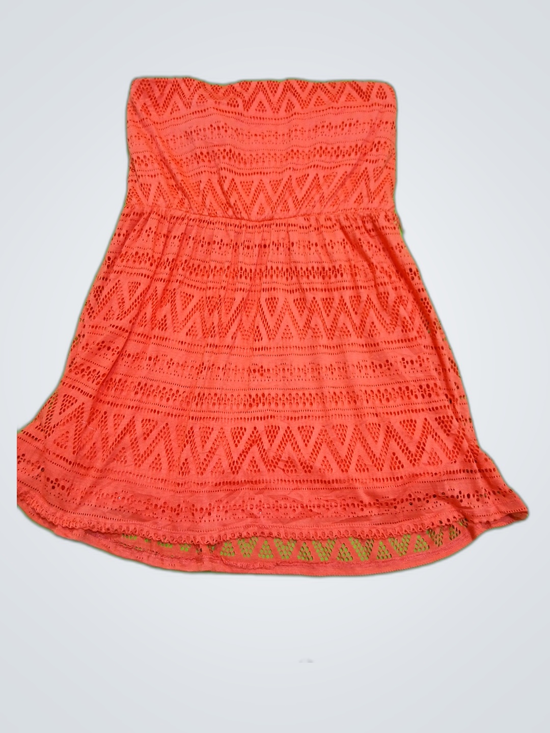 No Boundaries Coral Crochet Top
