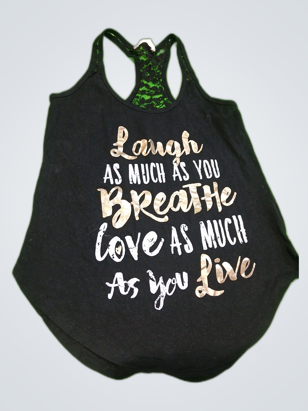 Black Graphic Tank Top