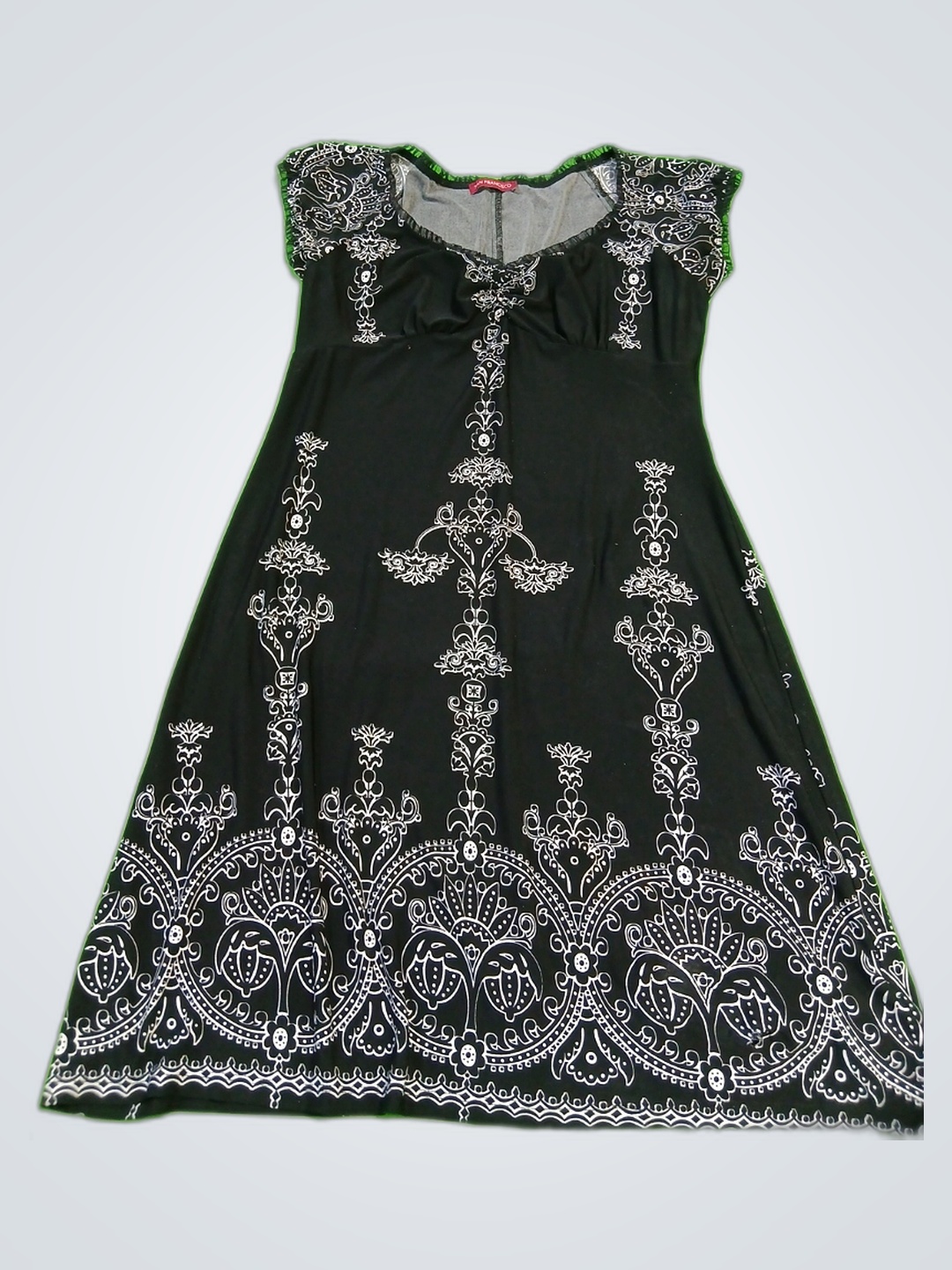 Black Embroidered Dress