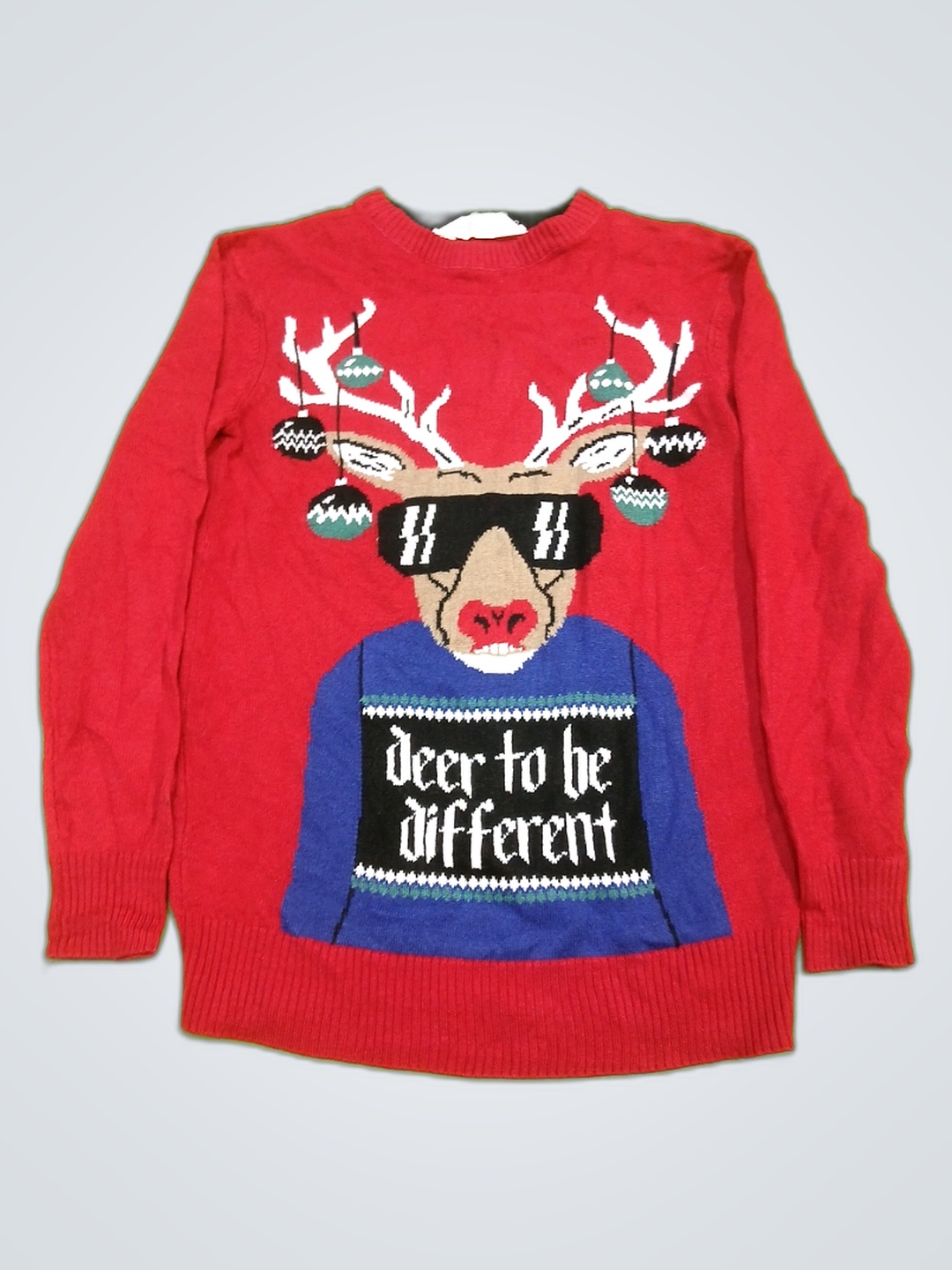 H&M Red Reindeer Christmas Sweater