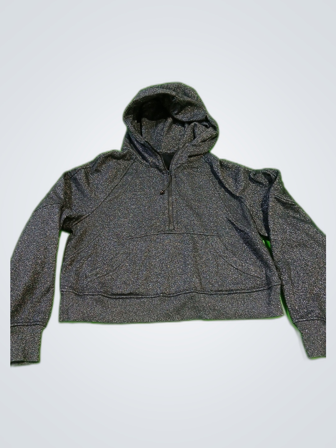 Pull à capuche zippé court