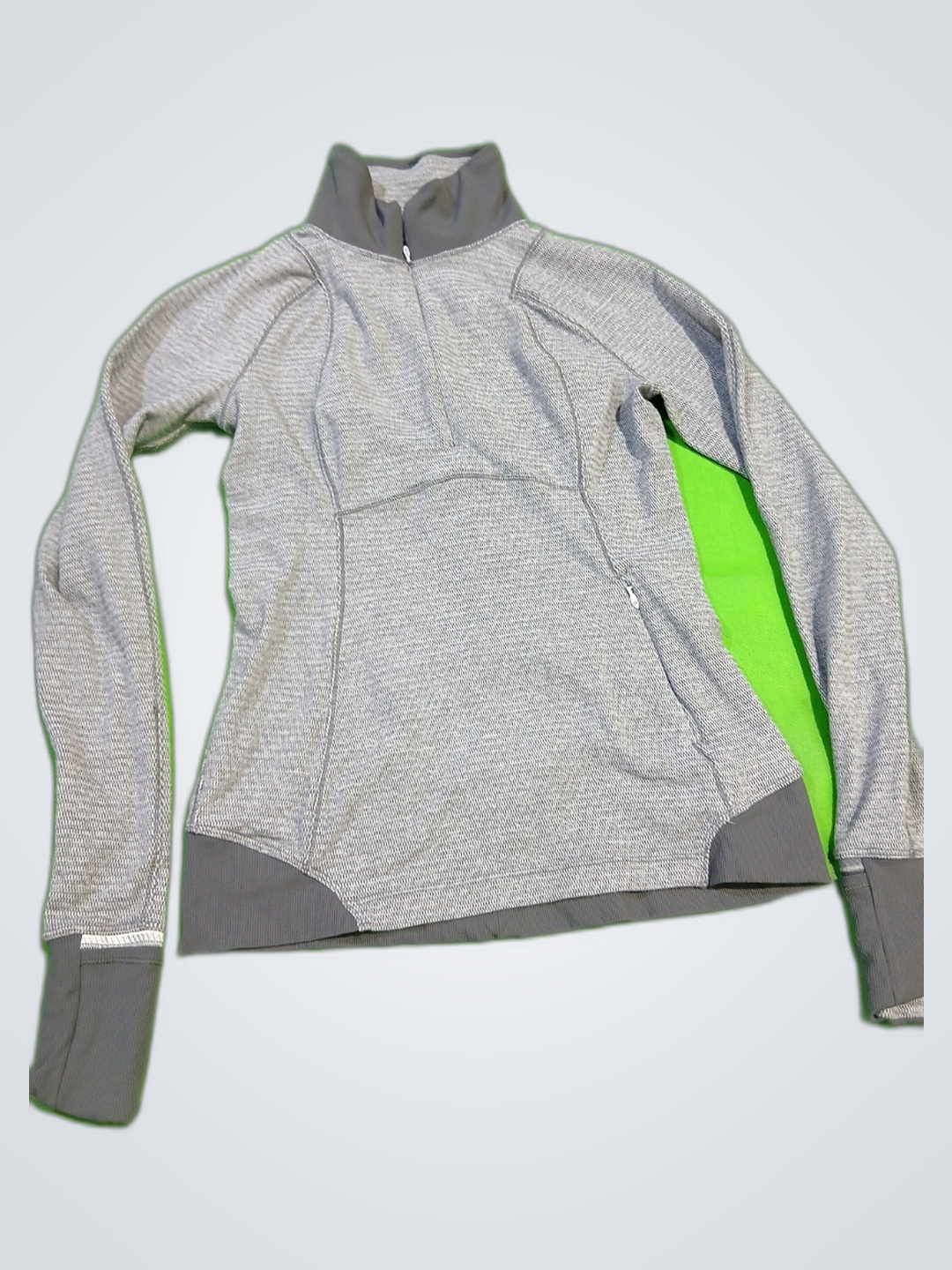 Giacca da allenamento grigia con zip