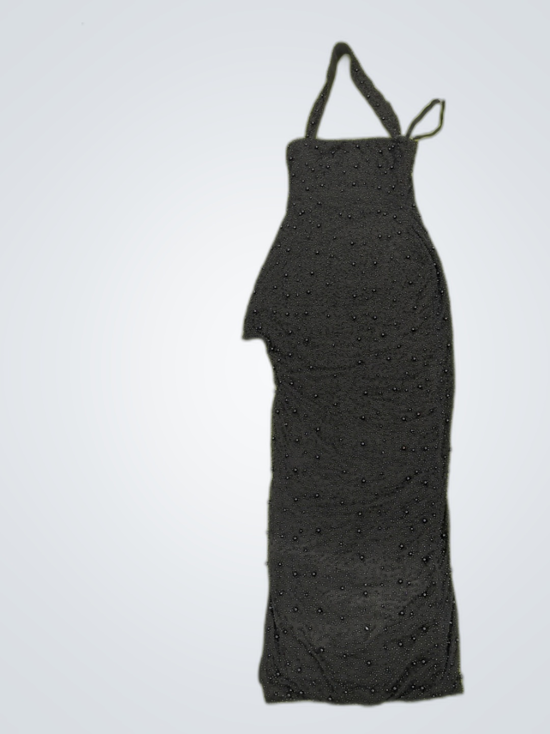 Abito nero con perline