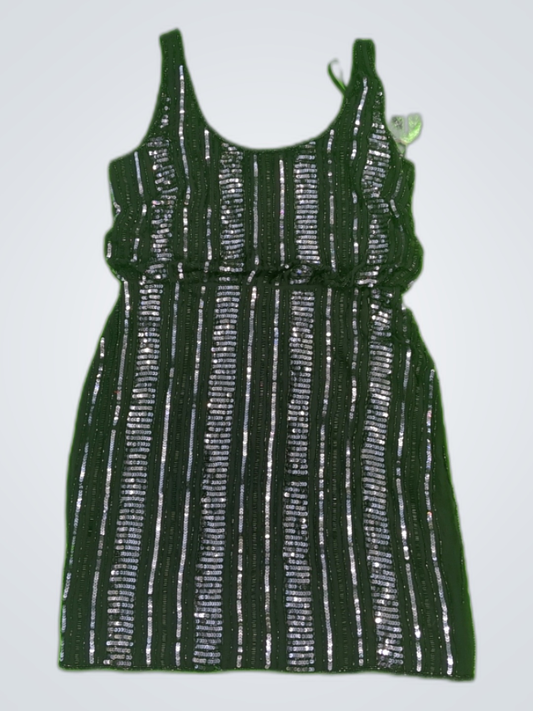 Aidan Mattox Black Sequined Mini Dress