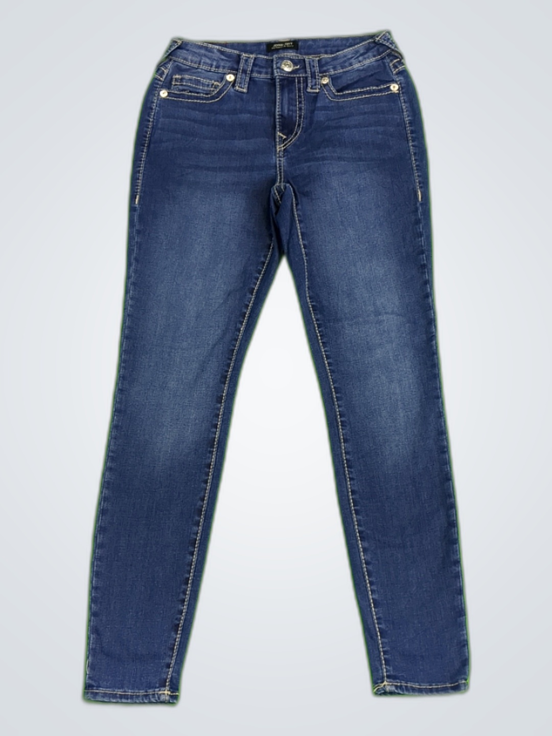 True Religion Jennie Curvy Mid Rise Super Skinny J..