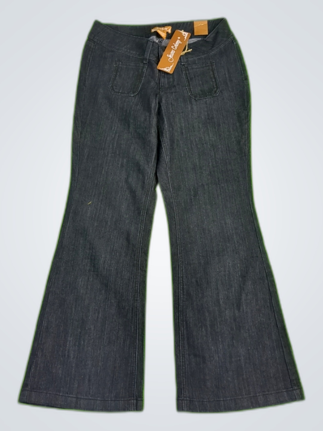 Jeans Colony Women's Dark Wash Flare Jeans with Em..