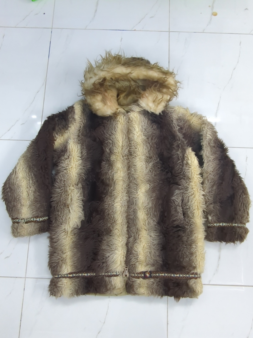 Hooded Fur Coat
